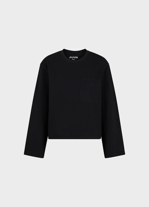 Boxy Fit Longsleeves Longlseeve black