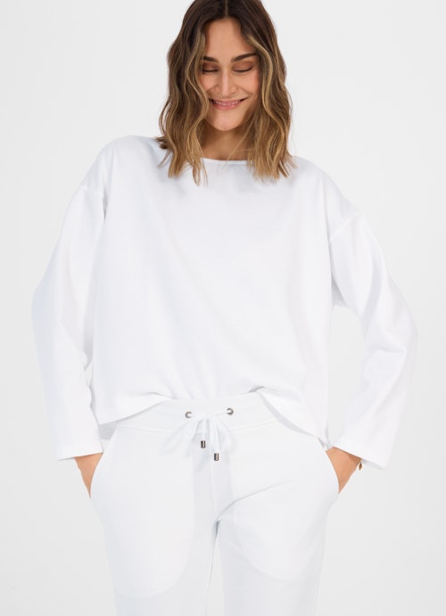 Loose Fit Sweater Sweater white