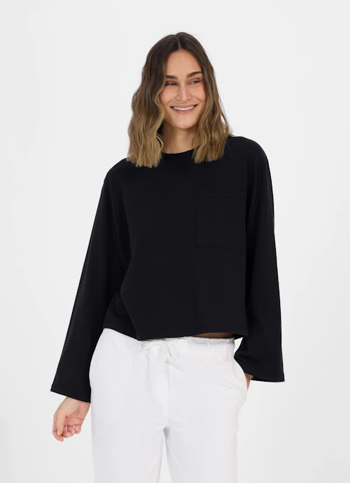 Boxy Fit Longsleeves Longlseeve black