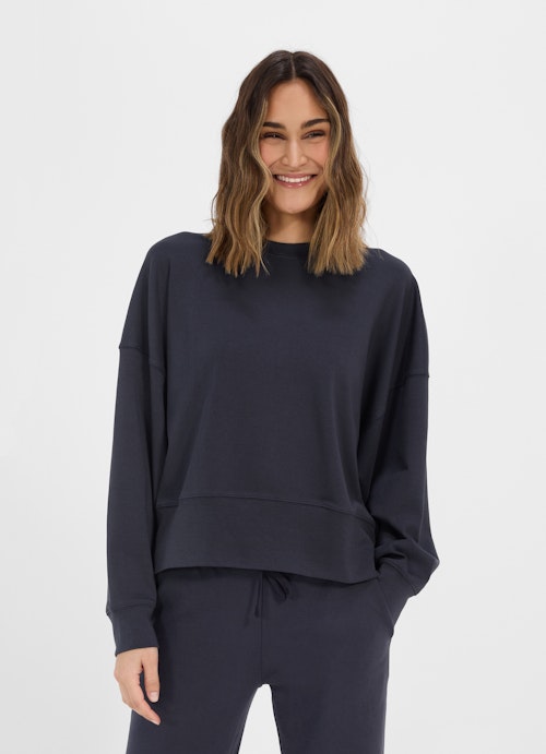 Loose Fit Sweater Sweatshirt navy