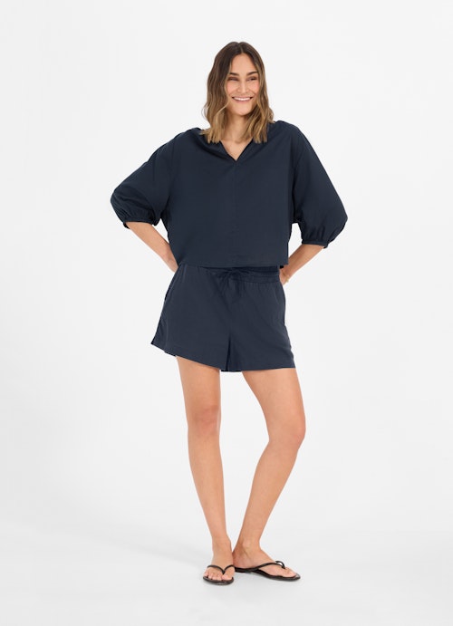 Regular Fit Shorts Lyocell - Shorts navy