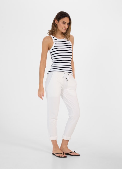 Slim Fit Tops Top white-navy