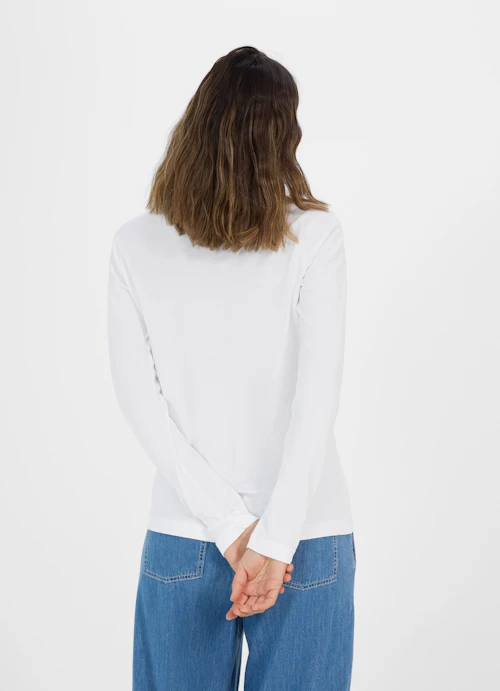 Casual Fit Longsleeves Longsleeve white