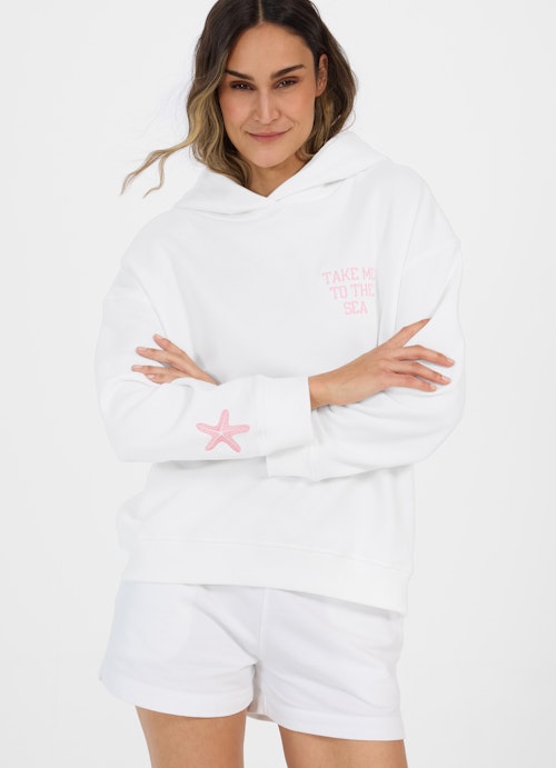 Coupe oversize Sweats à capuche Sweatshirt à capuche white