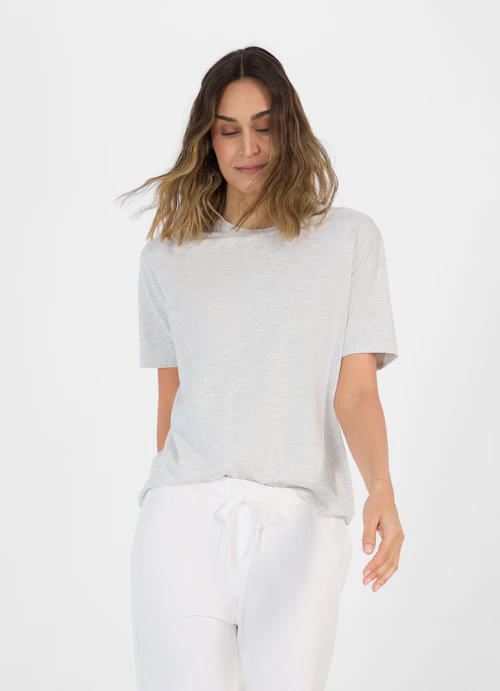 Boxy Fit T-shirts T-Shirt grey melange