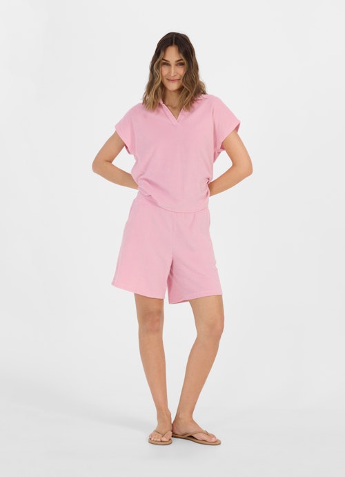 Coupe Regular Fit T-shirts polo en tissu éponge tea rose