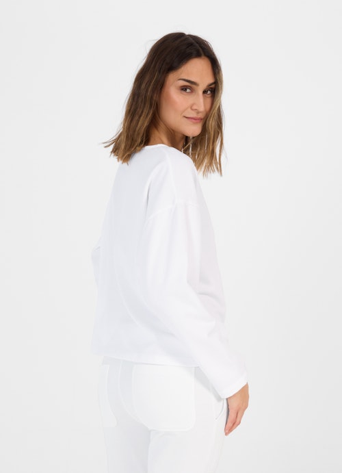 Loose Fit Sweater Sweater white