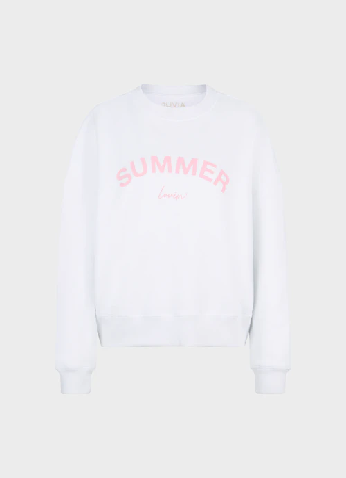 Casual Fit Sweater Summer lovin - Sweater white