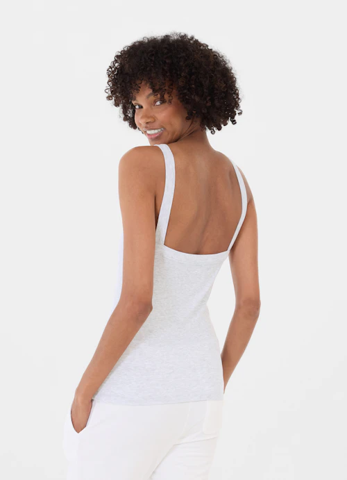 Slim Fit Tops Top silver melange