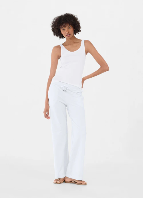 Slim Fit Tops Top white