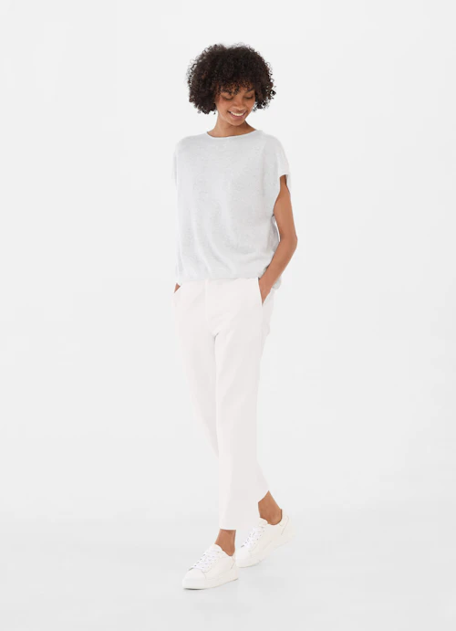 Casual Fit Knitwear Cashmere Blend - Sweater silver melange