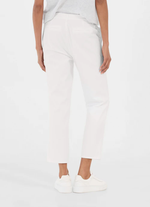 Regular Fit Pants Denim - Pants white