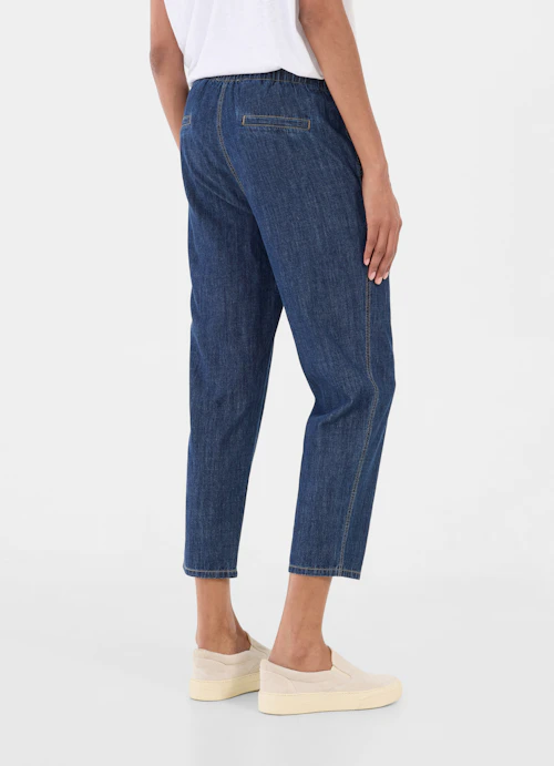 Casual Fit Pants Denim - Pants navy