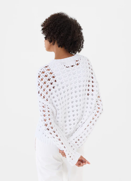 Casual Fit Knitwear Knit - Sweater white