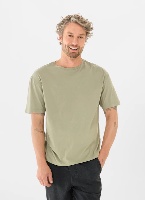 Regular Fit T-shirts T-shirt l.green-khaki