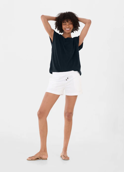 Regular Fit T-shirts Terry Cloth Boxy - T-Shirt navy