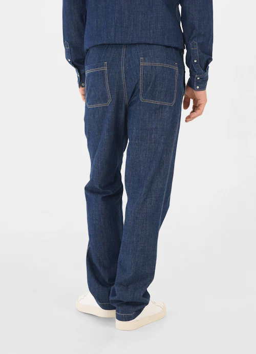 Casual Fit Pants Denim trousers navy