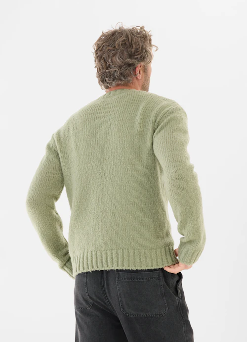 Casual Fit Strick Strick Pullover l.green-khaki