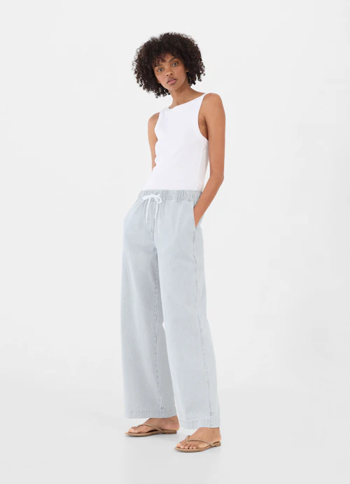 Casual Fit Pants Denim - Pants skylight blue