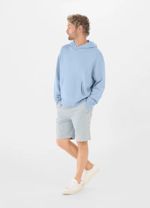 Casual Fit Hoodies Hoodie cash.blue