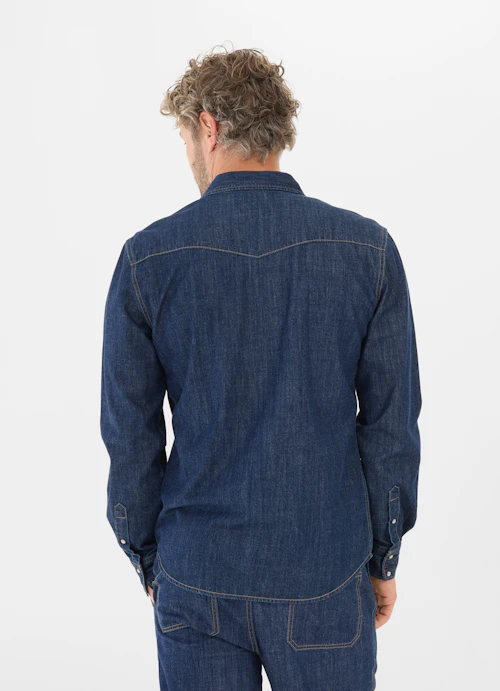 Regular Fit Shirts Denim shirt navy