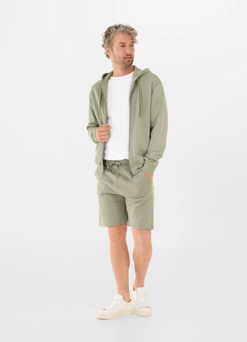 Casual Fit Jackets Zip-up hoodie l.green-khaki