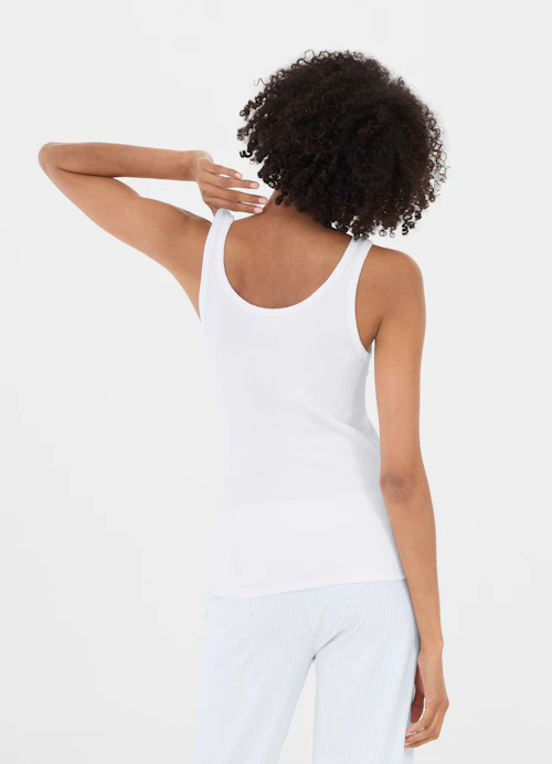 Slim Fit Tops Top white