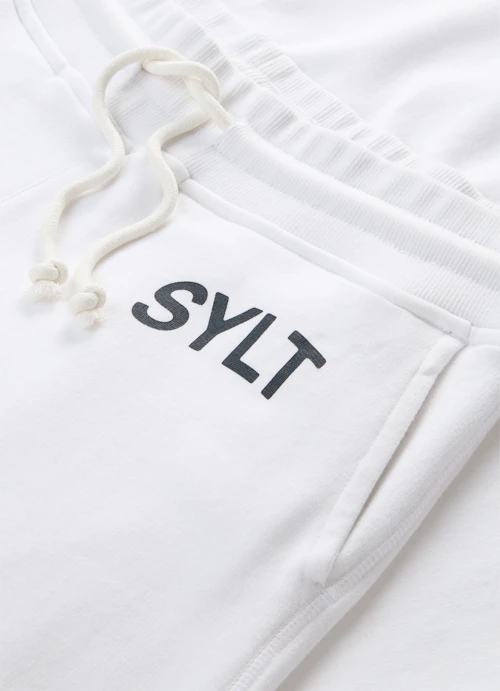 Loose Fit Sweatpants Sylt - Culotte Sweatpants white-navy