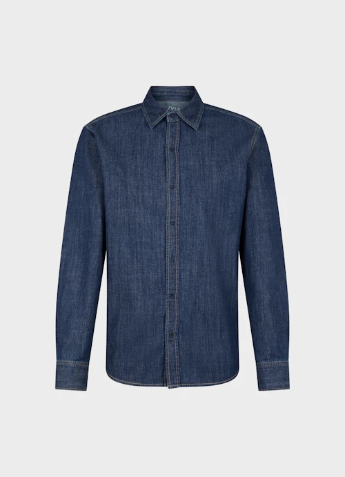 Regular Fit Shirts Denim shirt navy