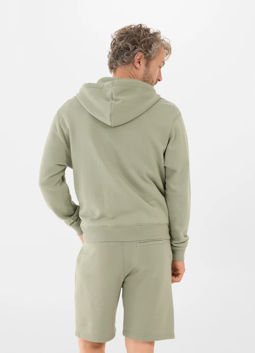 Casual Fit Jackets Zip-up hoodie l.green-khaki