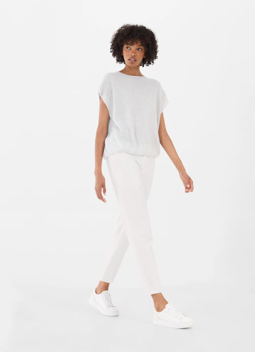 Regular Fit Pants Denim - Pants white