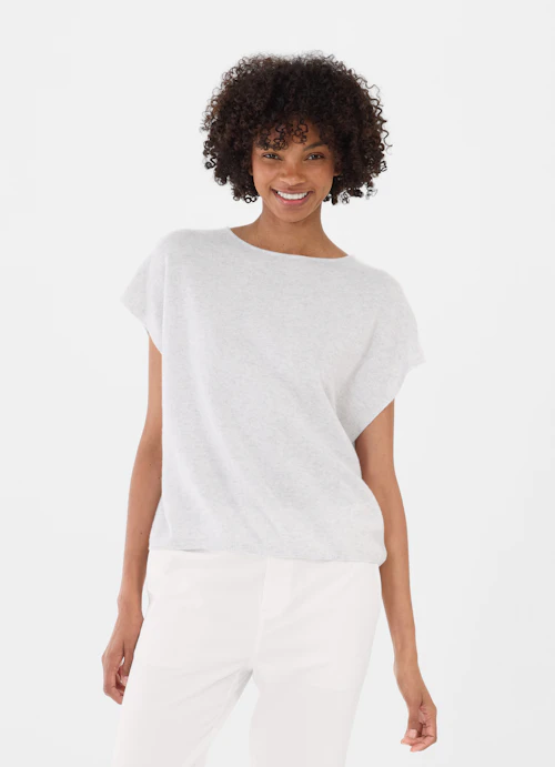 Casual Fit Knitwear Cashmere Blend - Sweater silver melange