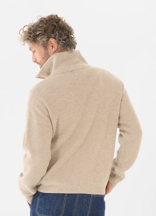 Casual Fit Strick Strick - Jacke l. walnut mel.