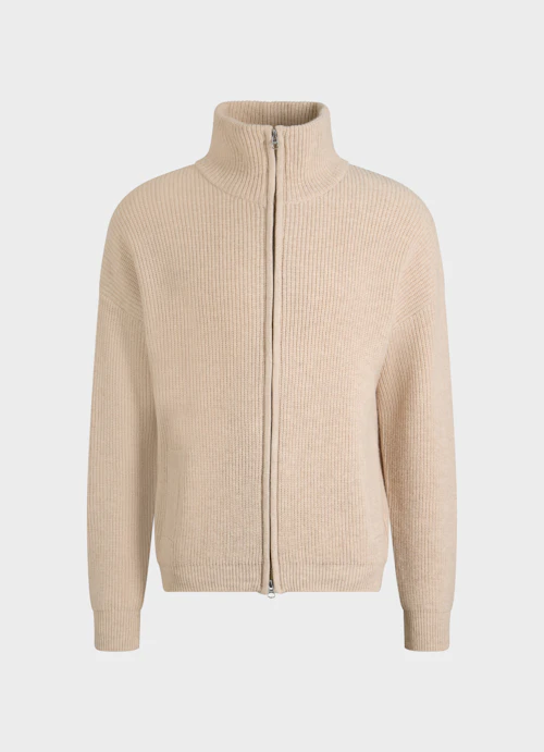 Casual Fit Strick Strick - Jacke l. walnut mel.