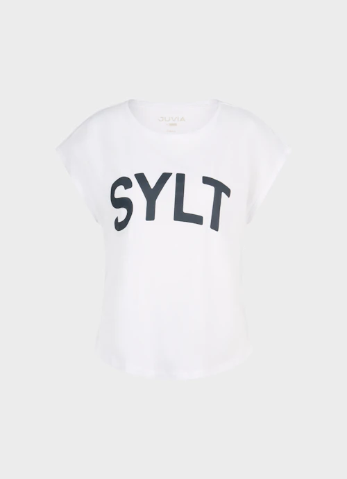Casual Fit T-Shirts Sylt - T-Shirt white-navy