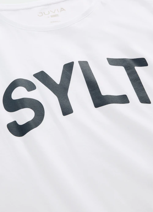 Casual Fit T-Shirts Sylt - T-Shirt white-navy