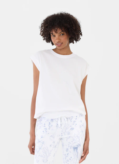 Boxy Fit T-shirts T-Shirt white
