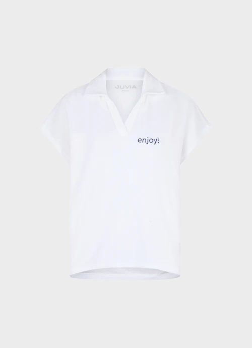 Regular Fit T-shirts Terry Cloth - Polo Shirt white