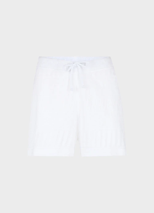 Medium Length Shorts Openwork - Shorts white