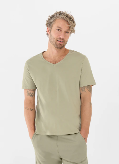 Regular Fit T-shirts T-shirt l.green-khaki