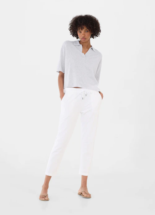 Casual Knitwear Cashmere Blend - Polo Shirt silver melange