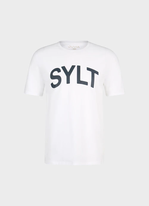 Coupe Regular Fit T-shirts Sylt - T-shirt pour homme white-navy