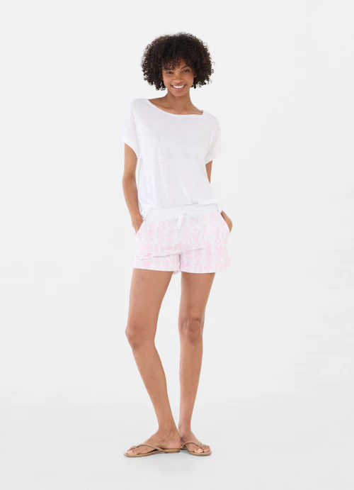 Medium Length Shorts Shorts white