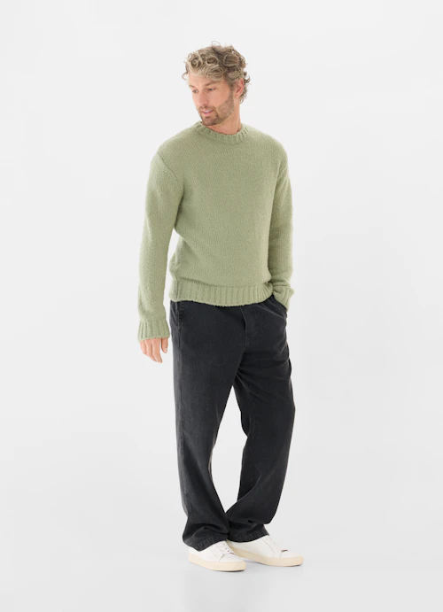 Casual Fit Strick Strick Pullover l.green-khaki