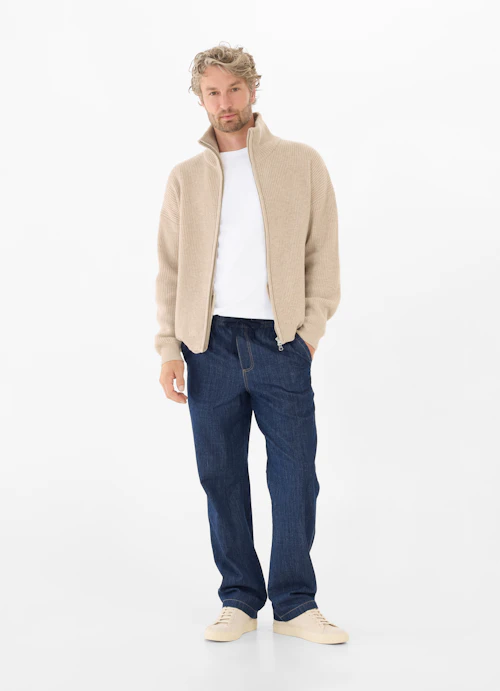 Casual Fit Strick Strick - Jacke l. walnut mel.