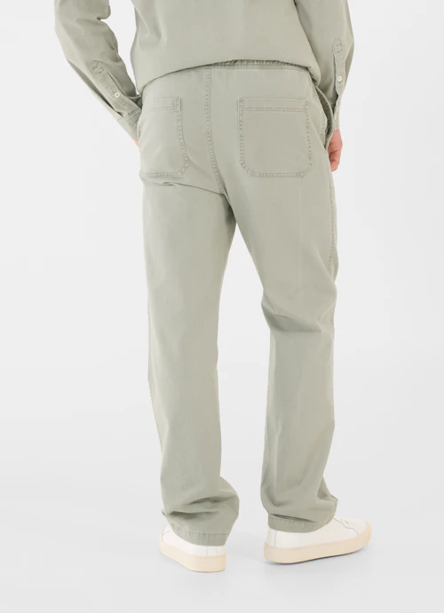Casual Fit Pants Denim trousers silver sage