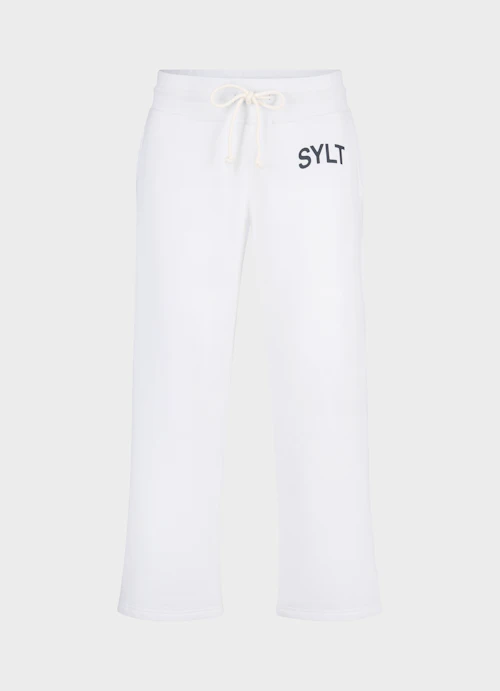 Loose Fit Sweatpants Sylt - Culotte Sweatpants white-navy