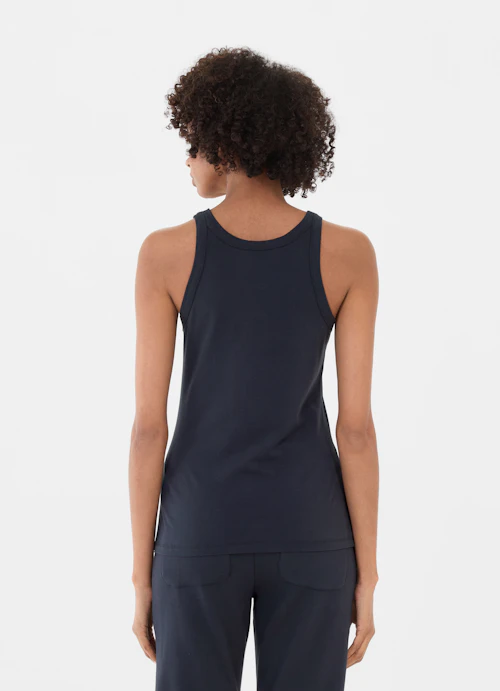 Slim Fit Tops Top navy