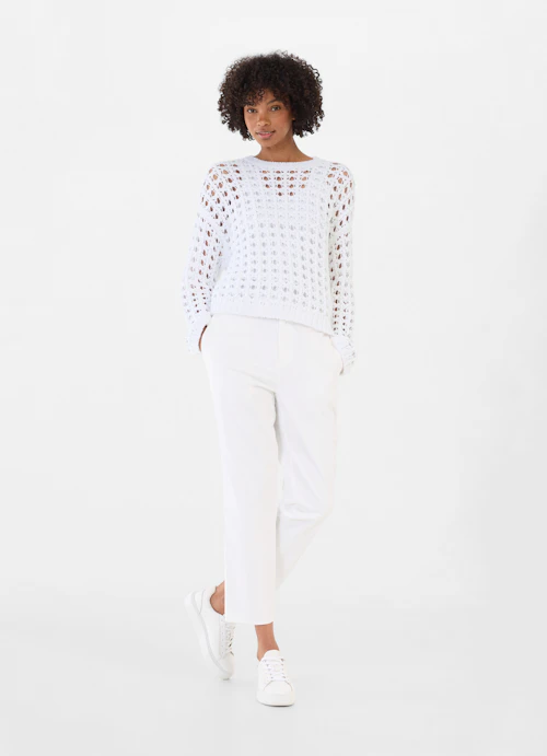 Casual Fit Knitwear Knit - Sweater white