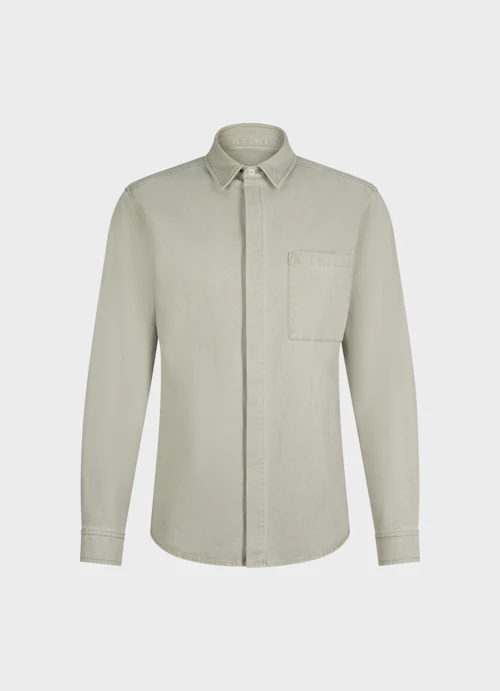 Regular Fit Shirts Denim shirt silver sage